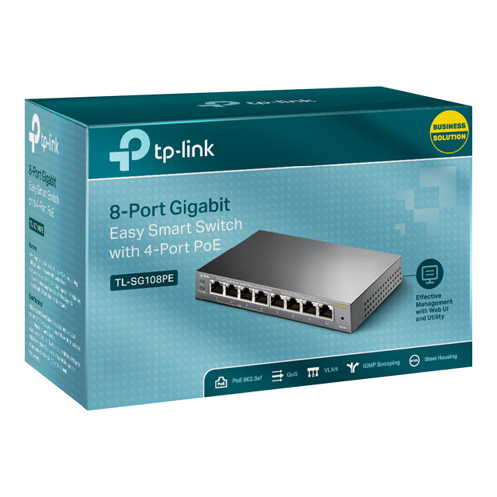 8 Port Easy Smart Switch with 4-Port PoE