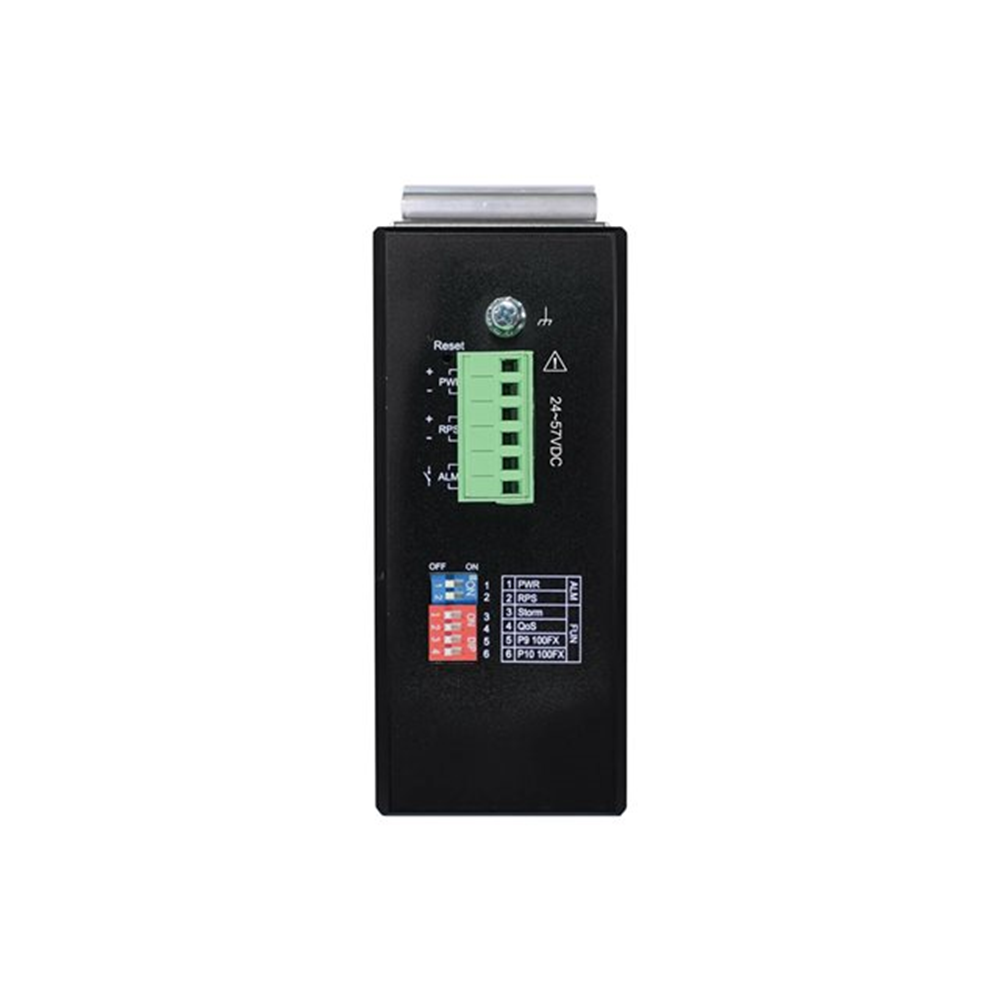 8-Port Lite Managed Industrial Gigabit Ethernet Switch - 10/100/1000 Mbps PoE+ 30W 2 GbE SFP Slots -10 to 60C DIN Mount 8-Port Lite Managed Industrial Gigabit Ethernet Switch - 10/100/1000 Mbps PoE+ 30W 2 GbE SFP Slots -10 to 60C DIN Mount