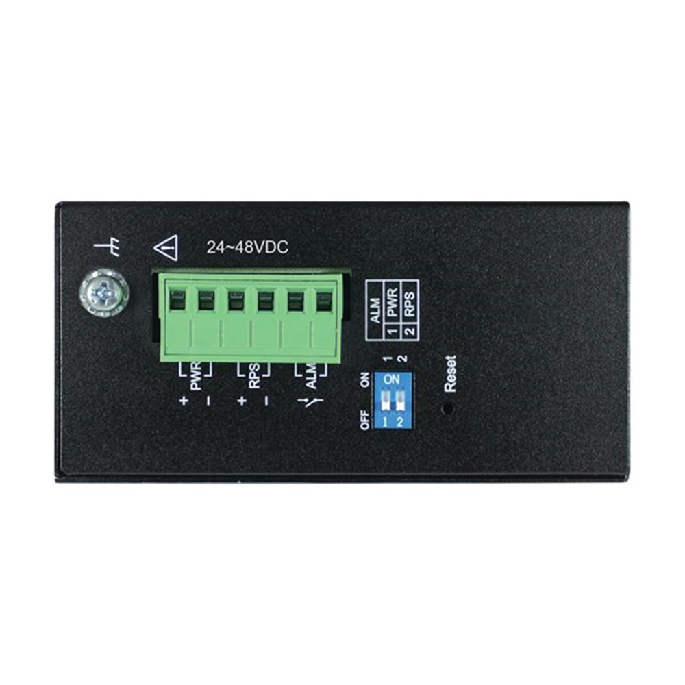 8-Port Managed Industrial Gigabit Ethernet Switch - 10/100/1000 Mbps 2 GbE SFP Slots -40 to 75C DIN Mount
