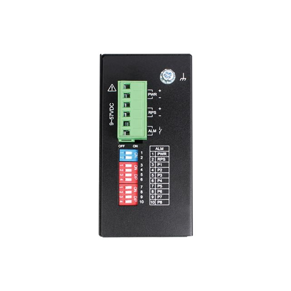8-Port Unmanaged Industrial Gigabit Ethernet Switch - 10/100/1000 Mbps DIN Mount