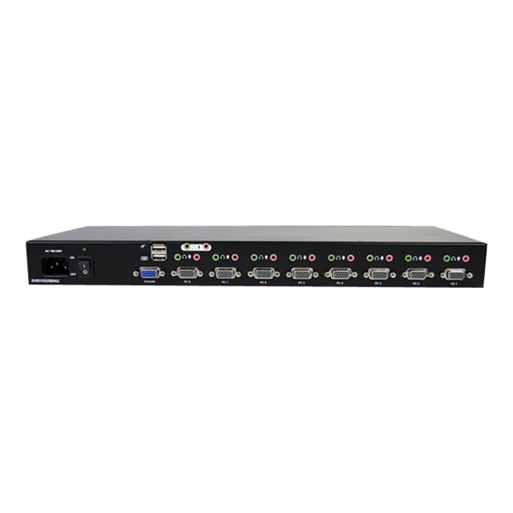 8 Port USB VGA KVM Switch with Audio