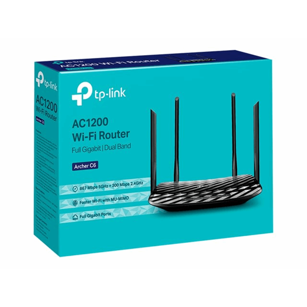 AC1200 Dual-Band Wi-Fi Router 867Mbps at 5GHz + 300Mbps at 2.4GHz  5 Gigabit Ports
