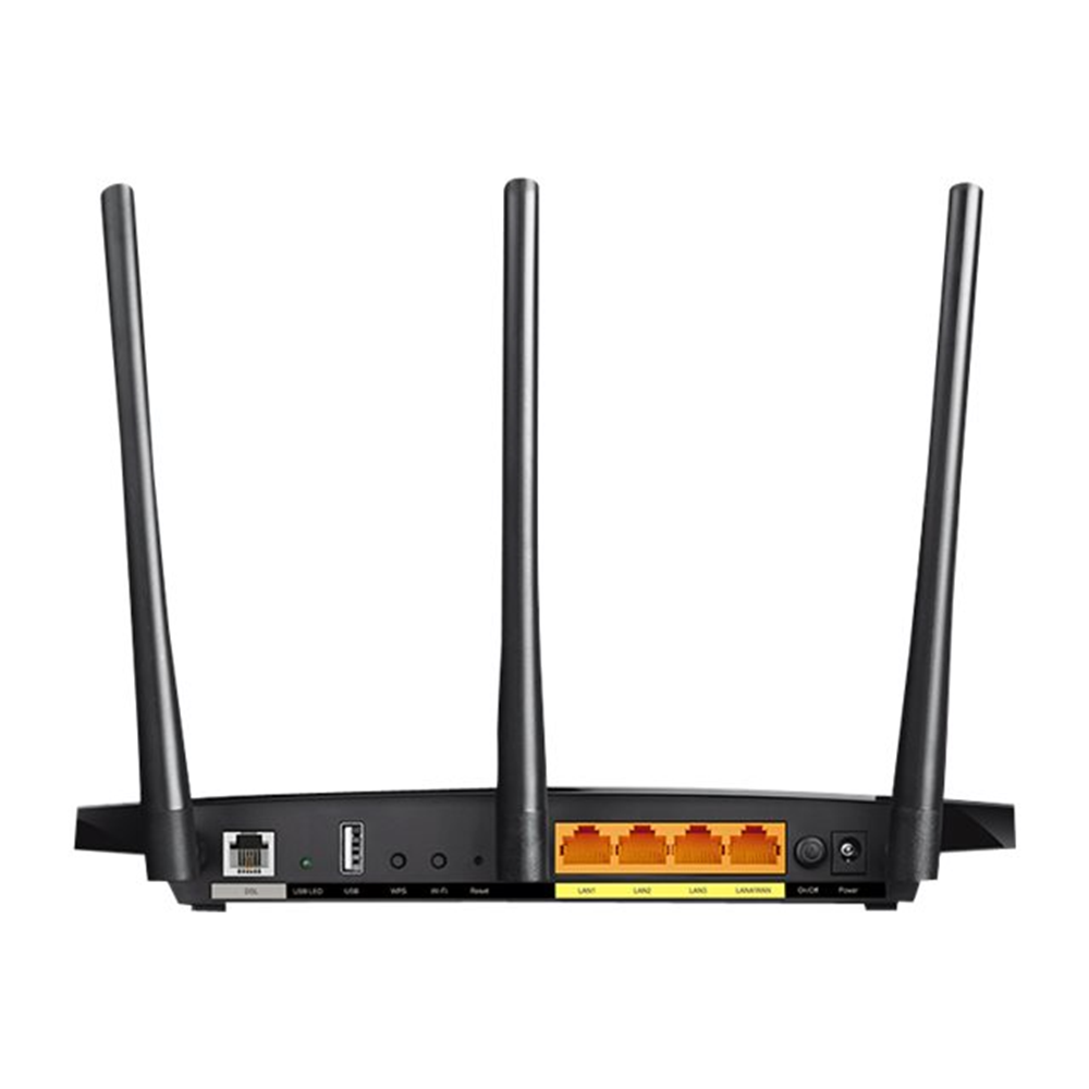 AC1200 Wireless VDSL/ADSL Modem Router Broadcom.5GHz + 300Mbps at 2.4GHz 1GE WAN/LAN+3FE LAN 1 USB 2