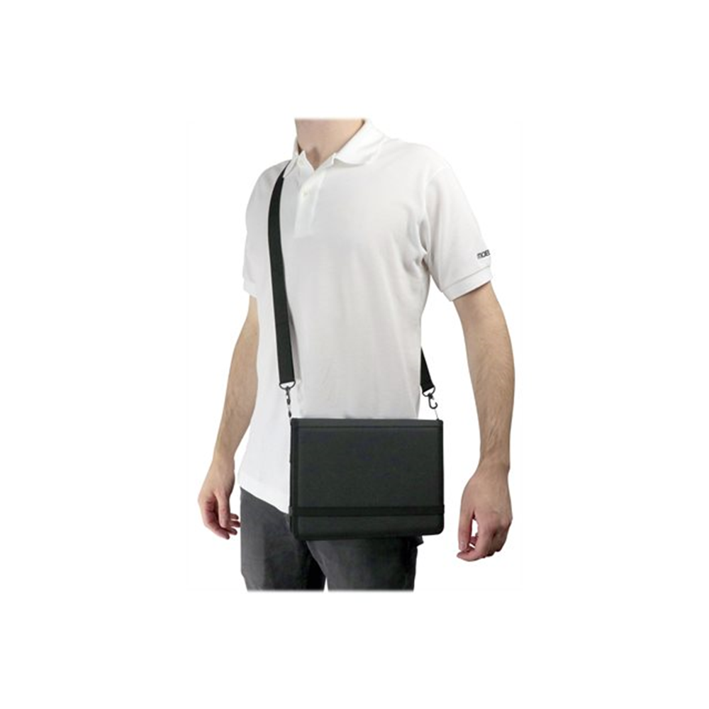 Activ case with flap for Surface GO2 /Surface Go  - With elastic hand strap andstylus holder - Delivered with shoulderstrap - Black color