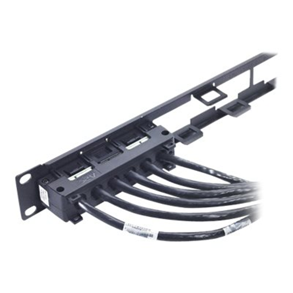 APC Data Distribution Cable CAT6 UTP CMR 6XRJ-45 Black 50FT (15.2M)