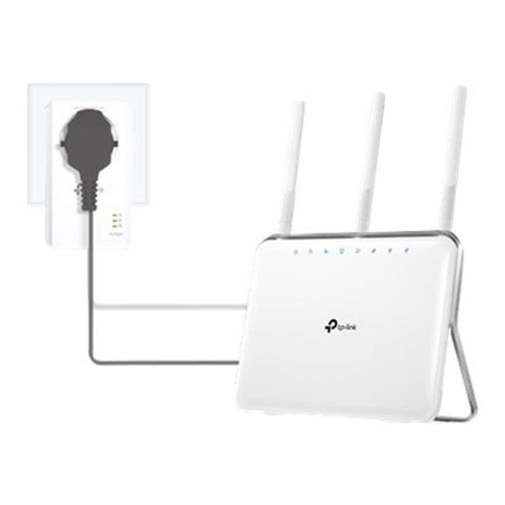 AV1000 Passthrough Powerline KIT . Broadcom  1 Gigabit Port  1000Mbps Powerline HomePlug AV2  New PL