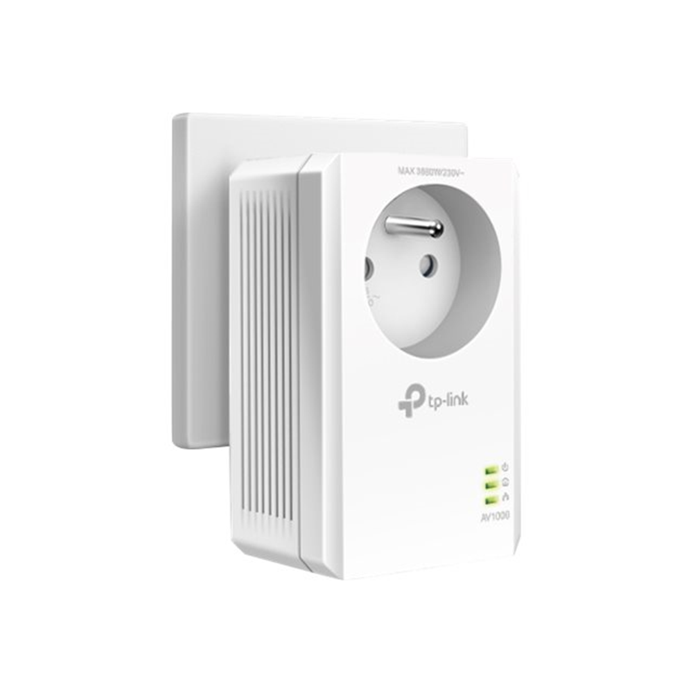 AV1000 Passthrough Powerline KIT . Broadcom  1 Gigabit Port  1000Mbps Powerline HomePlug AV2  New PL