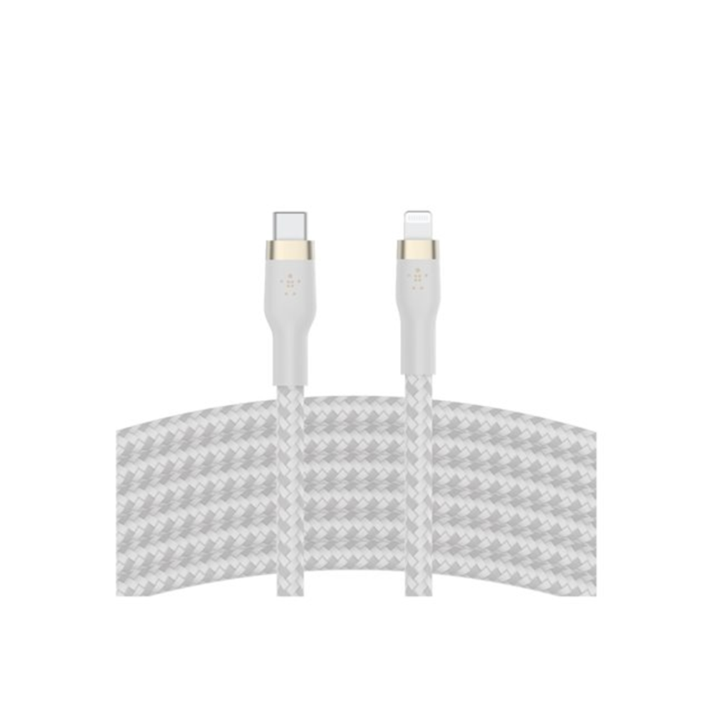Belkin CHARGE USB-C LTG Braided Sil 3M W