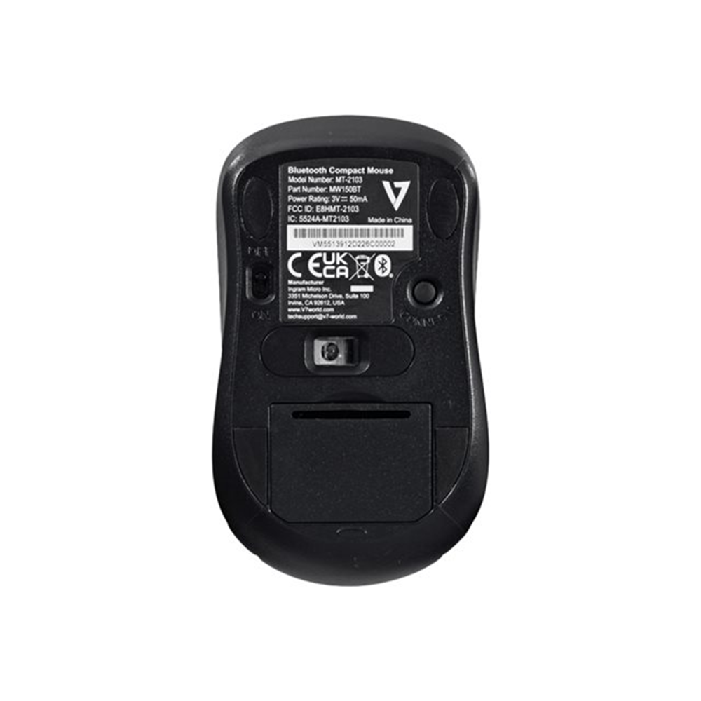 Bluetooth Compact Mouse 1000dpi Black