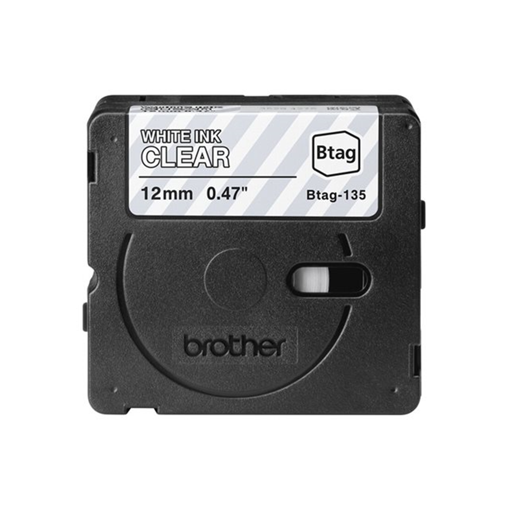 BTAG135 12MM WHITE ON CLEAR TAPE BTAG135 12MM WHITE ON CLEAR TAPE