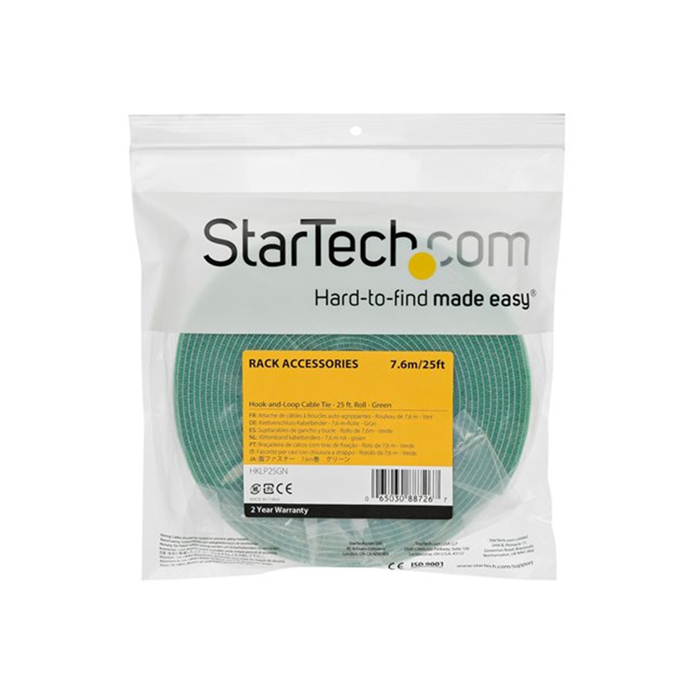 Cable - Hook and Loop - 7.6 m - Green