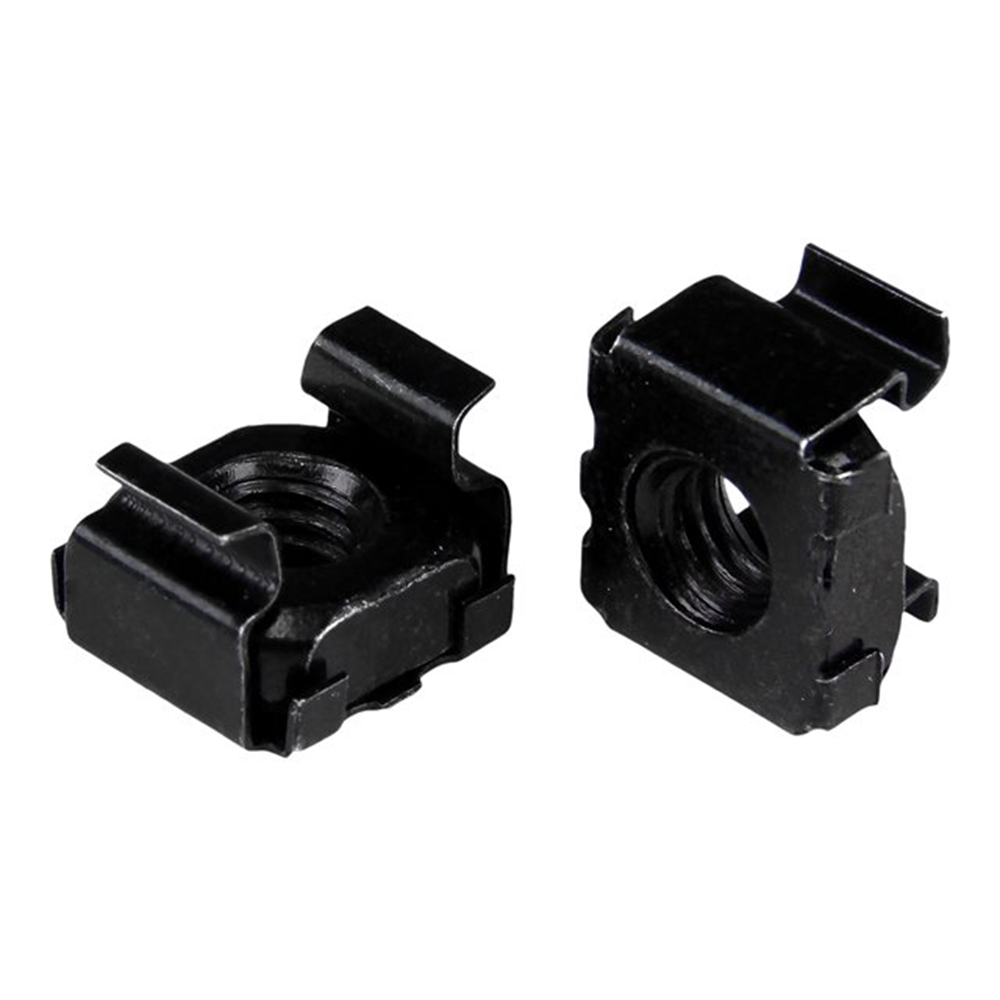 Cage Nuts - 10-32 - 50 Pack - Black