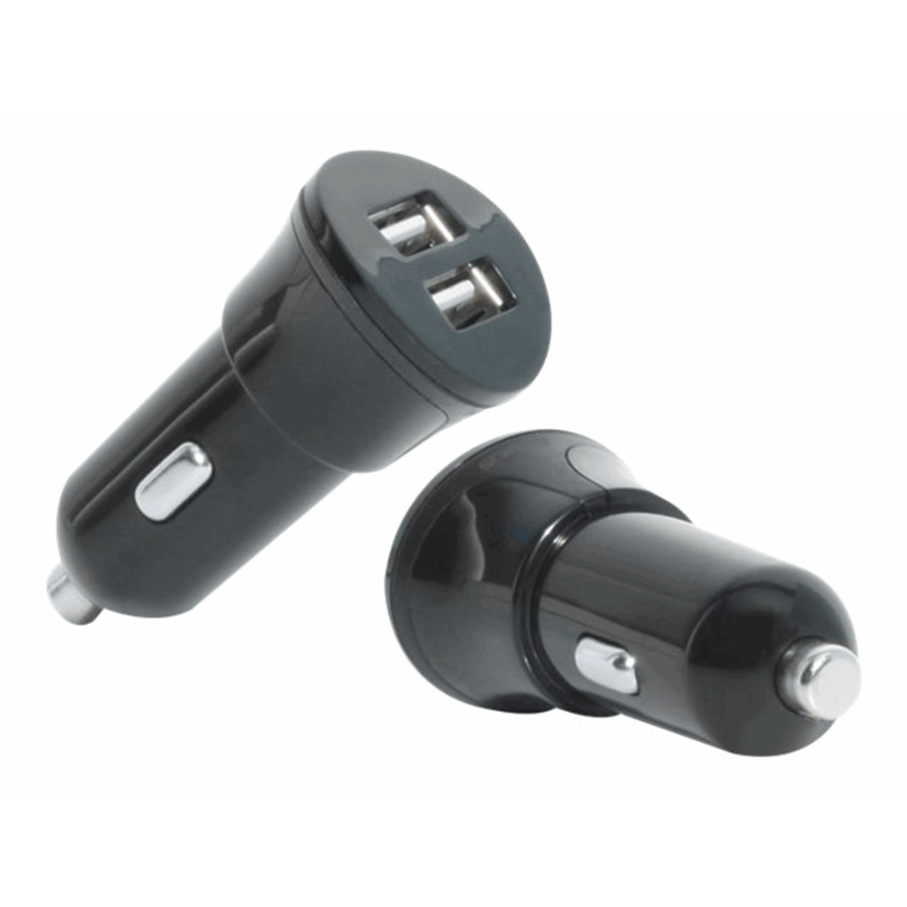 Car Charger 2 USB (12-24V-out 5.0V - 1x1A - 1x2.1A)