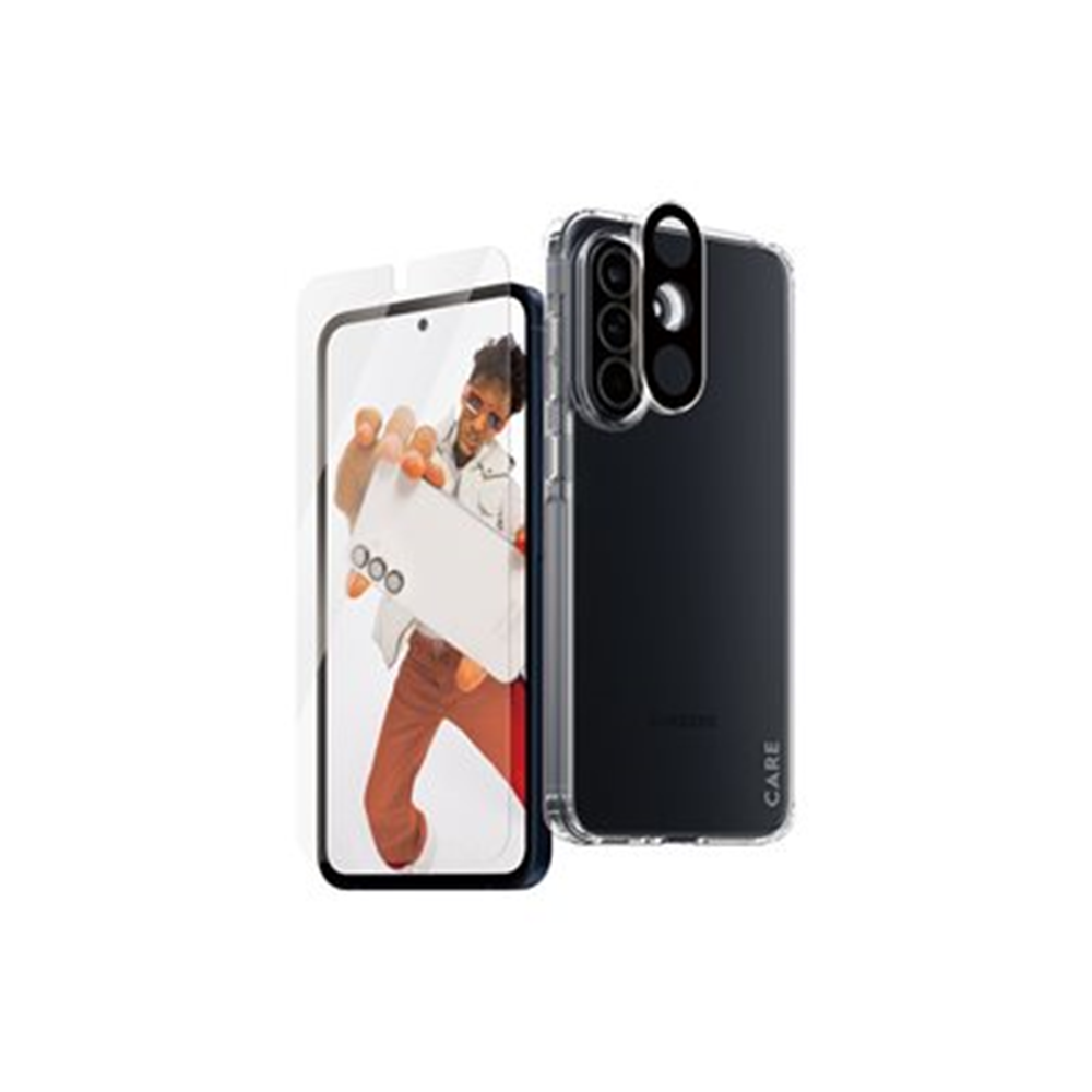 CARE by PanzerGlass - 3-in-1-beschermingspakket - beschermhoes - achterzijde behuizing voor mobiele telefoon