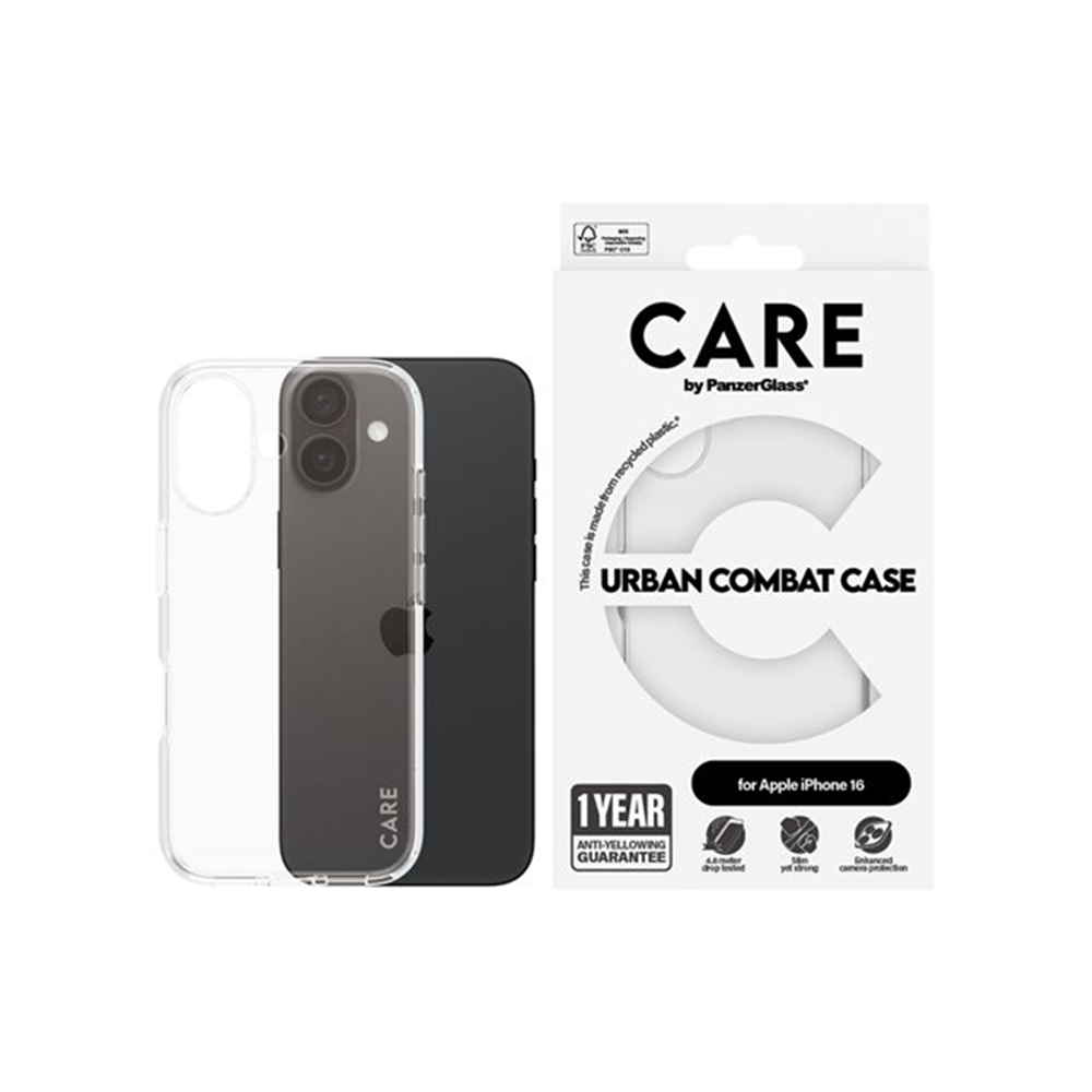 CARE by PG Transparent iPhone16 6.1 CARE by PG Transparent iPhone16 6.1