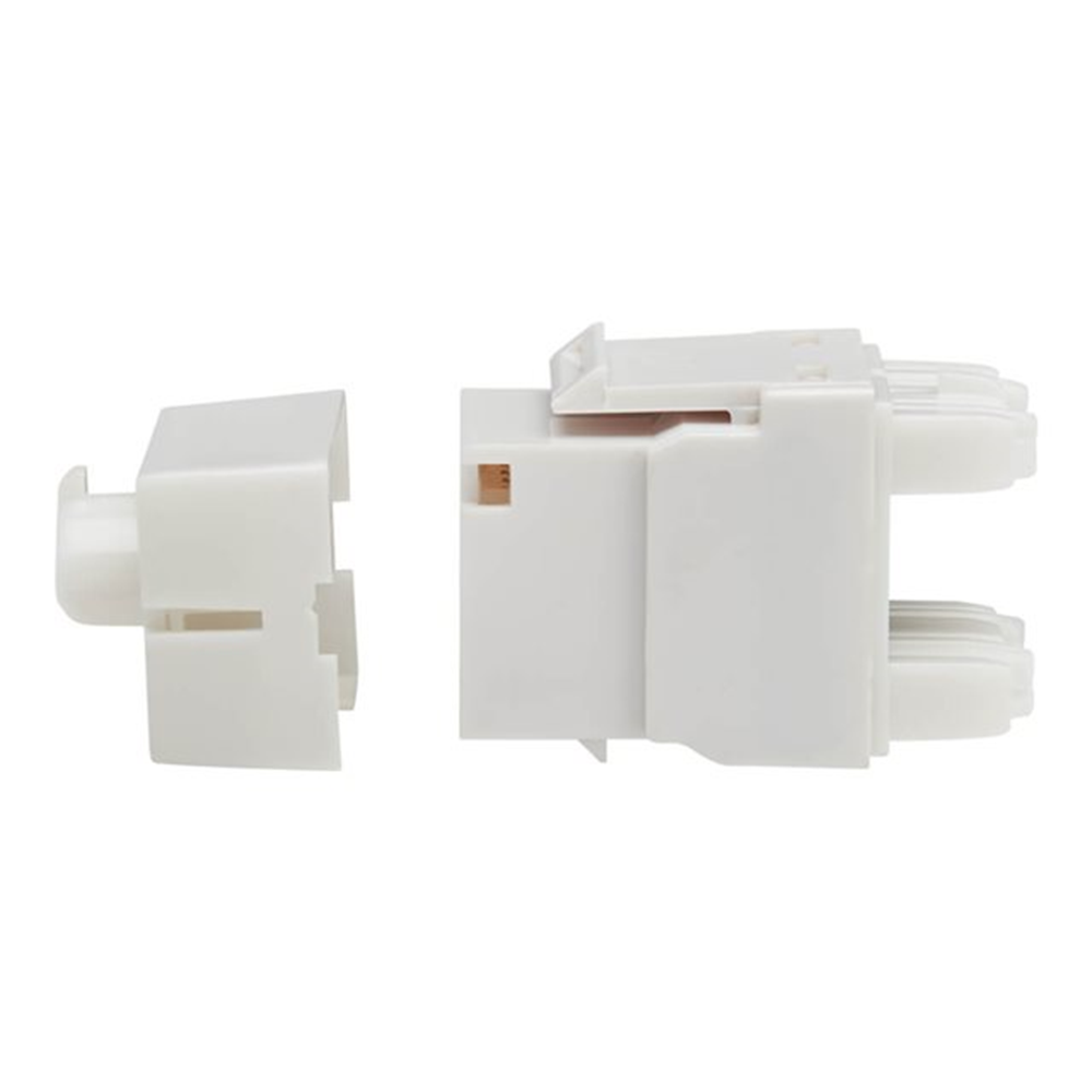 Cat6a 110-Style Punchdown RJ45 KeystoneJack White TAA