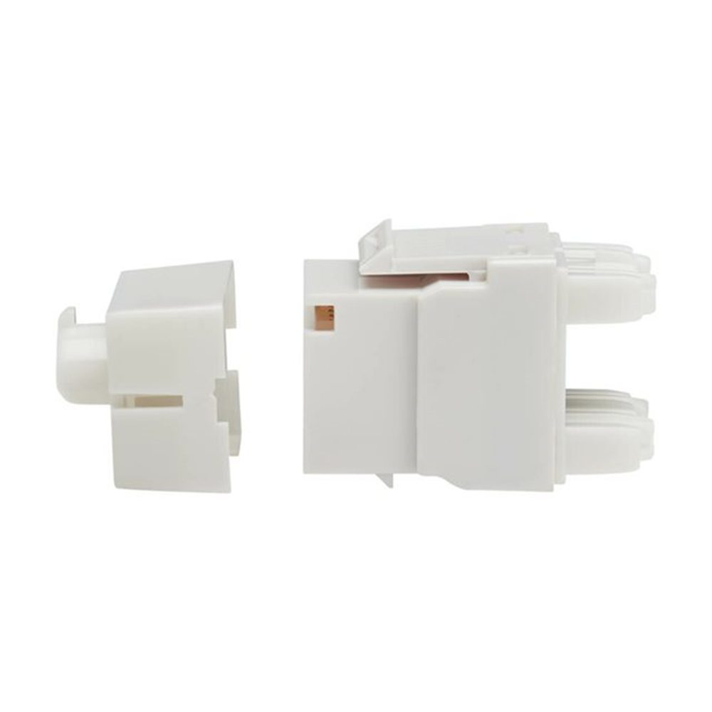 Cat6a 110-Style Punchdown RJ45 KeystoneJack White TAA