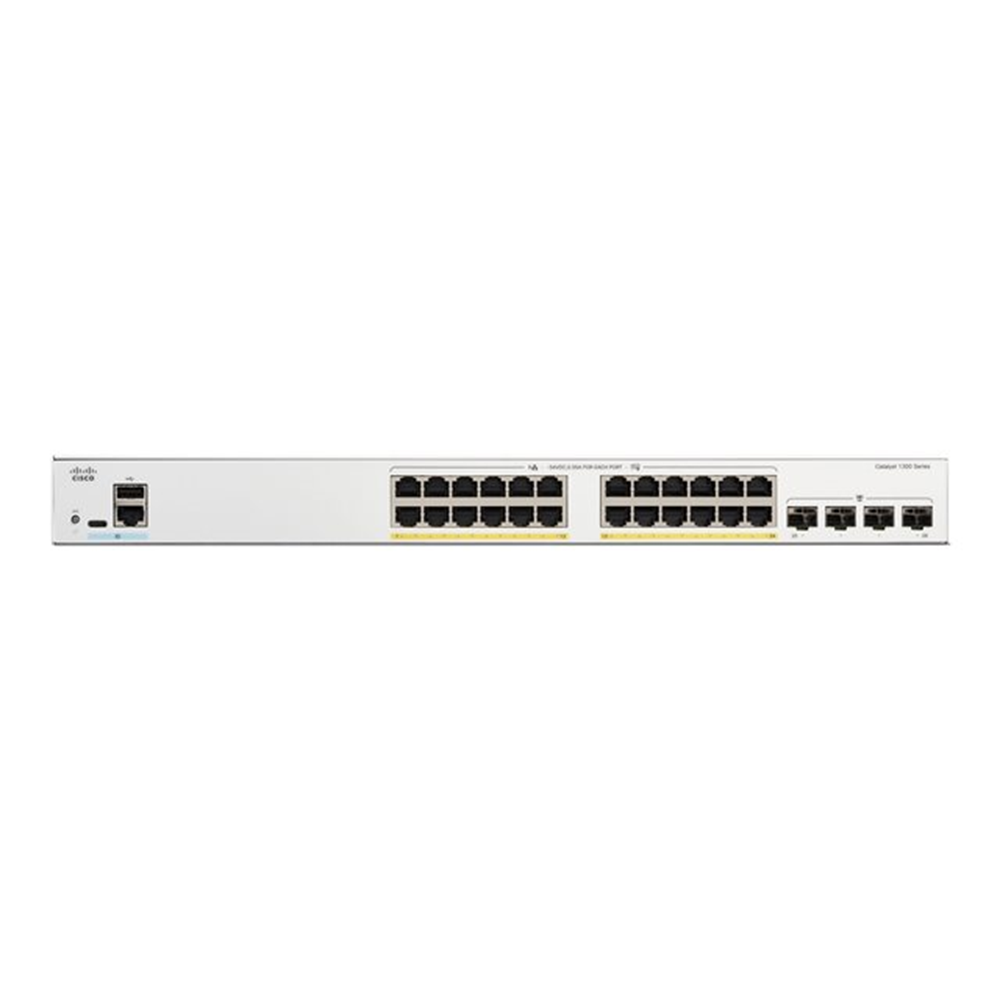 Catalyst 1300 24-port GE PoE 4x1G SFP Catalyst 1300 24-port GE PoE 4x1G SFP