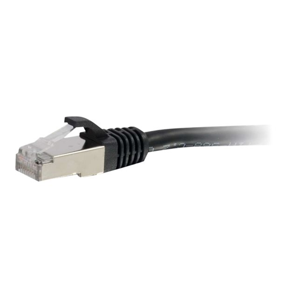 Cbl/10m CAT6A Shielded Patch Cable Black