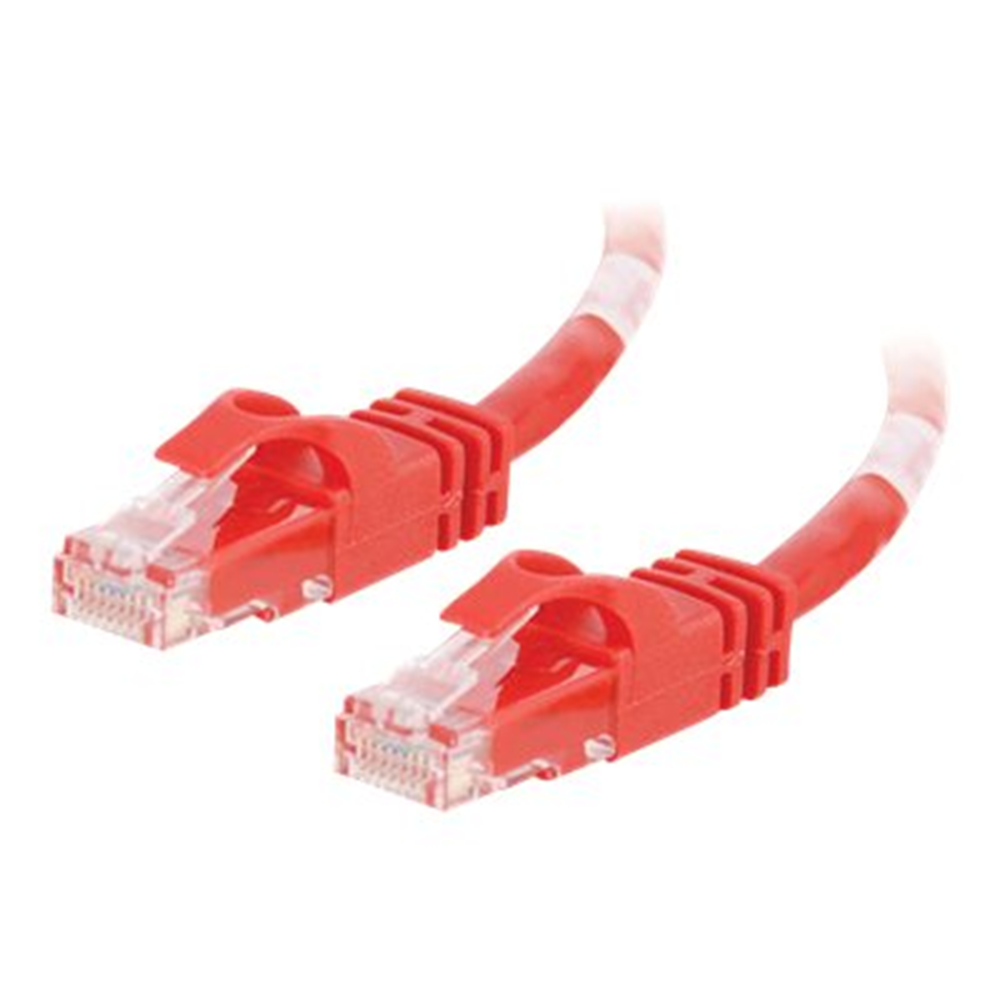 Cbl/2M Red CAT6 PVC Snagless UTP Patch