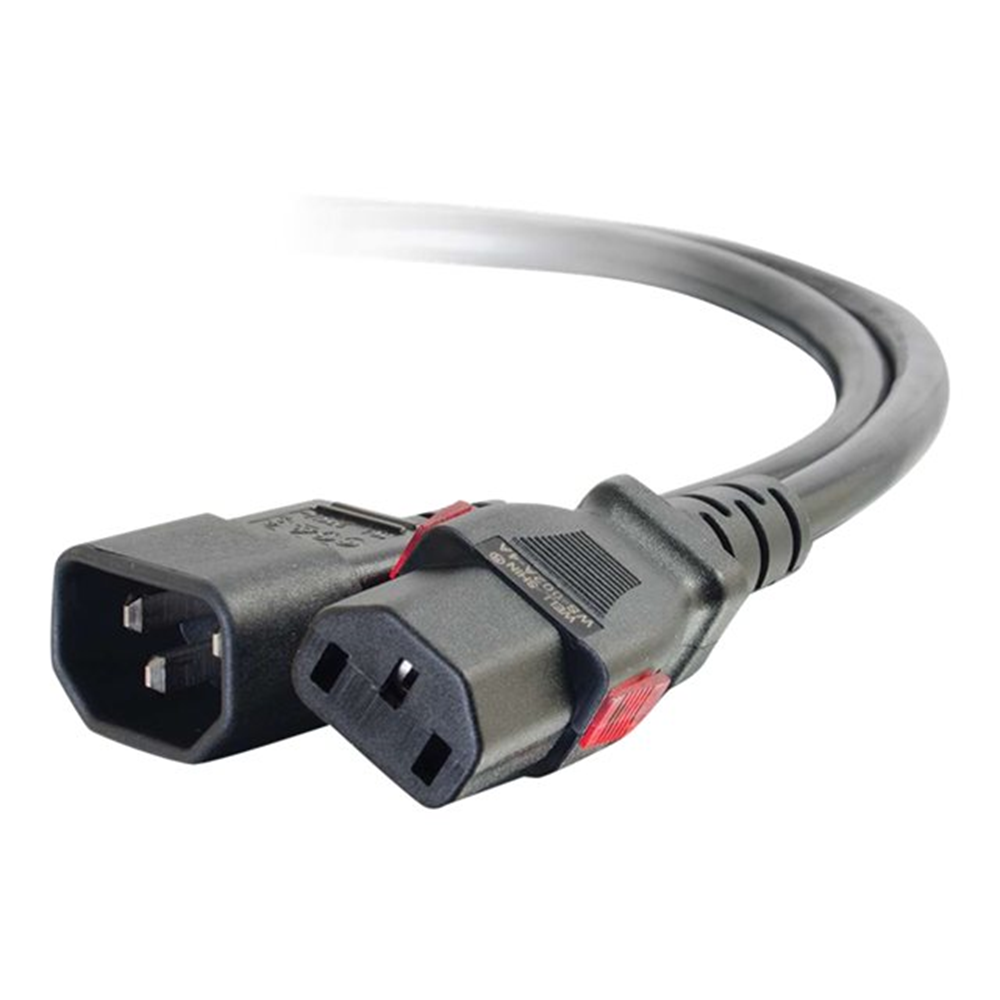 Cbl/6ft Locking C14 to C13 10A 250V Blck
