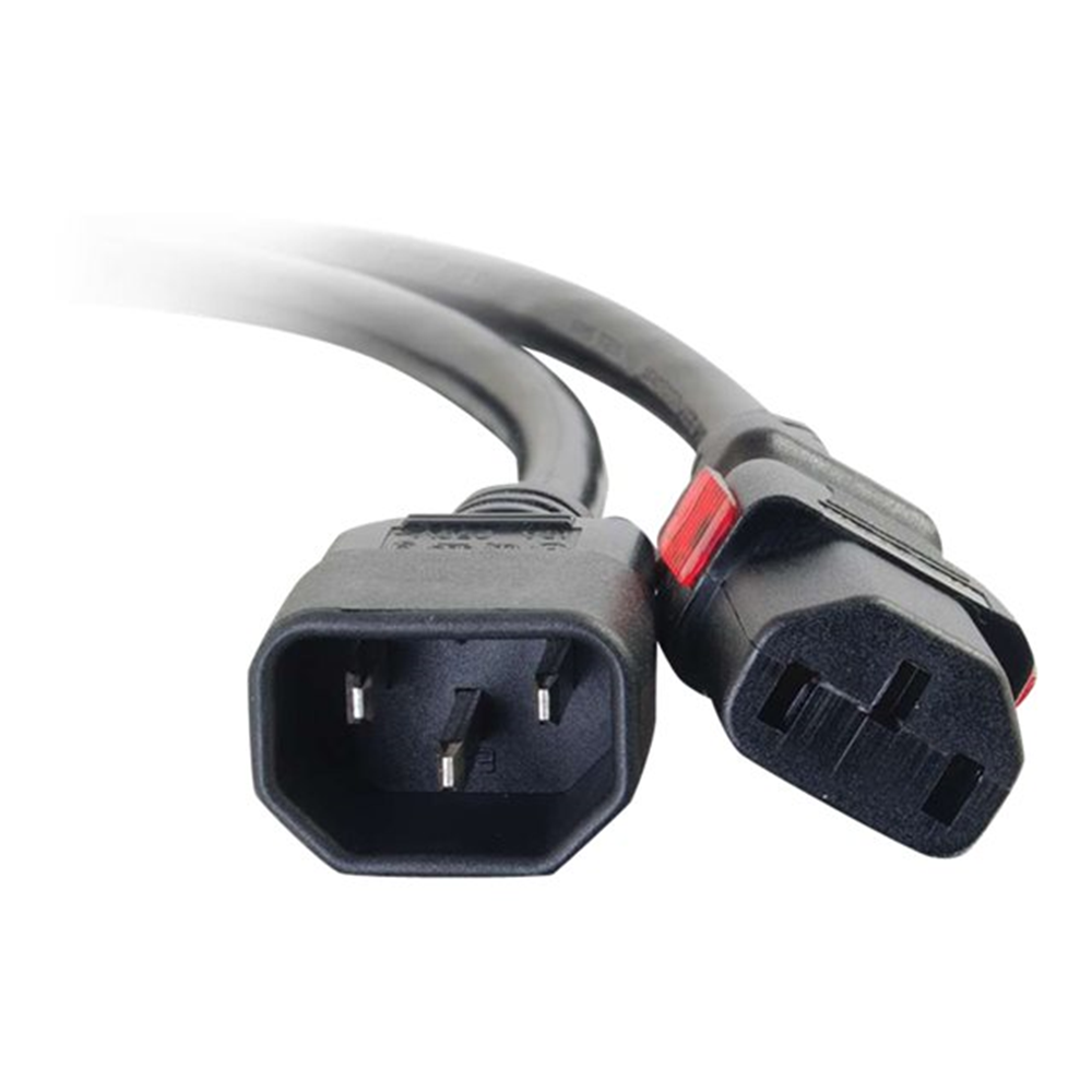 Cbl/6ft Locking C14 to C13 10A 250V Blck
