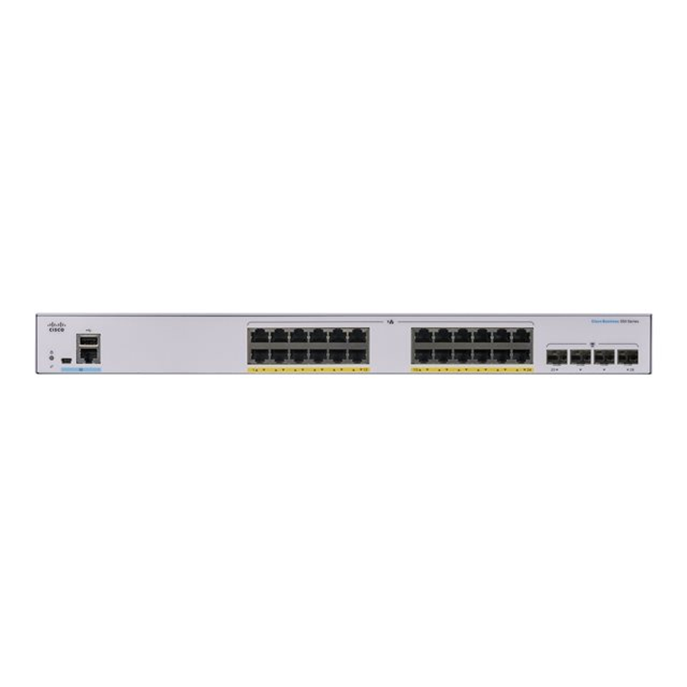 CBS350 MANAGED 24-PORT GE POE 4X1G SFP