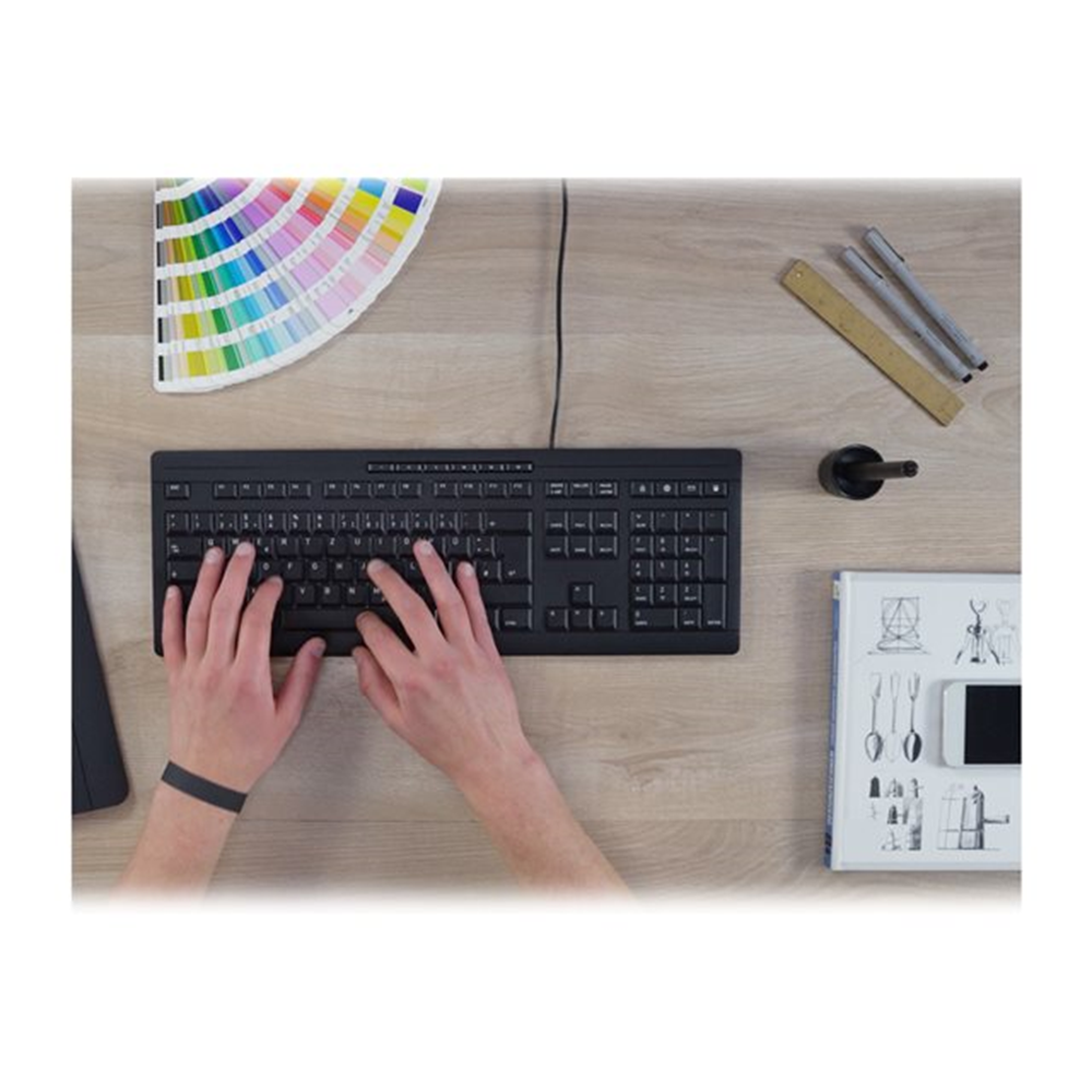 CHERRY STREAM KEYBOARD Germany white-gre