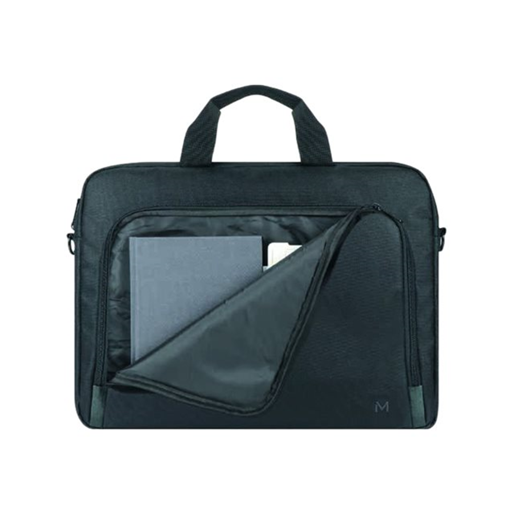 Clamshell for notebook up to 15.6i - 1 PC compartment with hard frame - 1 zipped front pocket - Shoulder strap - Polyester 600D Clamshell for notebook up to 15.6i - 1 PC compartment with hard frame - 1 zipped front pocket - Shoulder strap - Polyester 600D