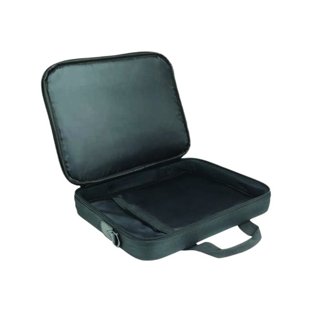 Clamshell for notebook up to 15.6i - 1 PC compartment with hard frame - 1 zipped front pocket - Shoulder strap - Polyester 600D Clamshell for notebook up to 15.6i - 1 PC compartment with hard frame - 1 zipped front pocket - Shoulder strap - Polyester 600D