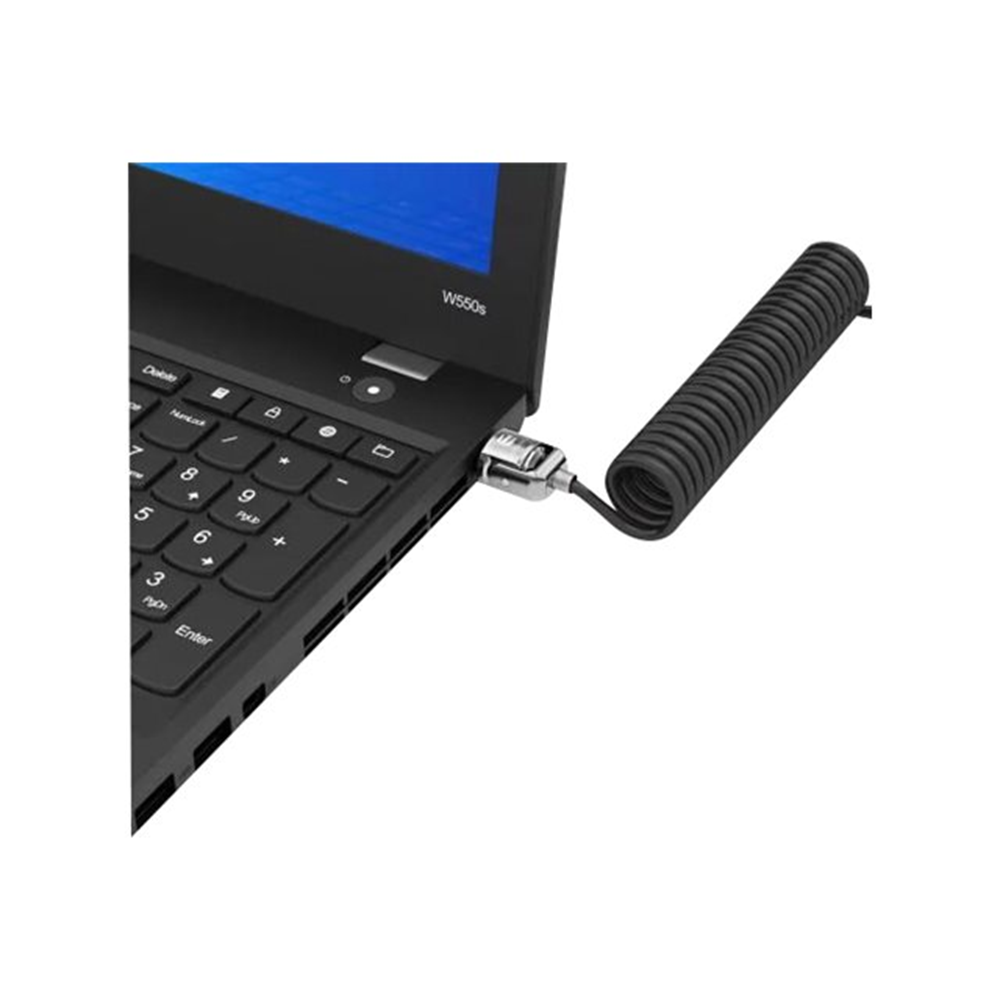 COILED CABLE WITH PERIPHERAL SECRTY TRAP