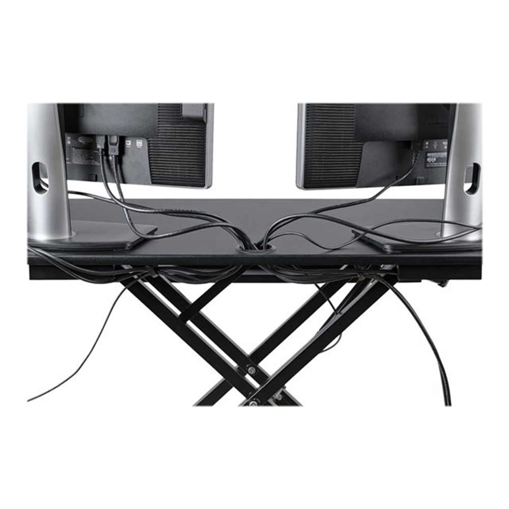 Corner Sit Stand Desk Converter 35x21in Corner Sit Stand Desk Converter 35x21in