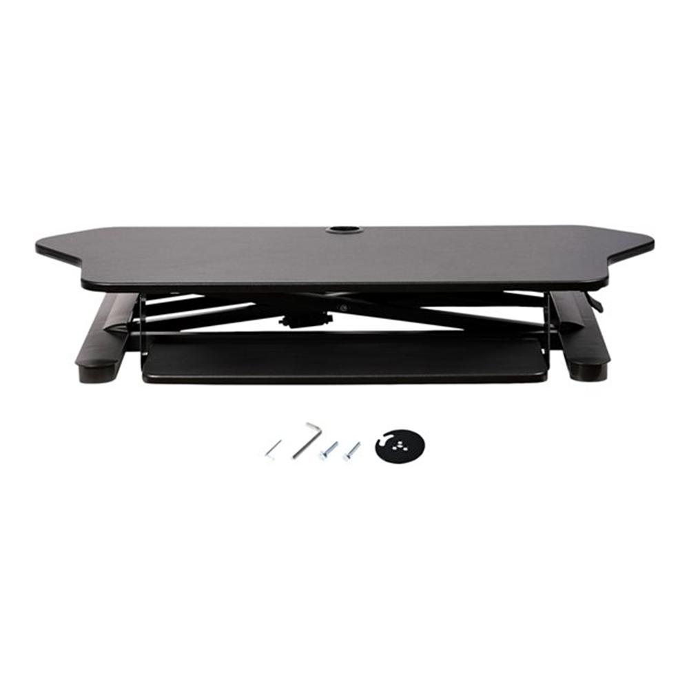 Corner Sit Stand Desk Converter 35x21in Corner Sit Stand Desk Converter 35x21in