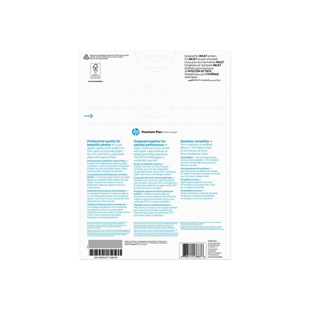 CR672A Premium Plus Glossy Photo Paper wit 300g/m2 A4 20 sheets 1-pack