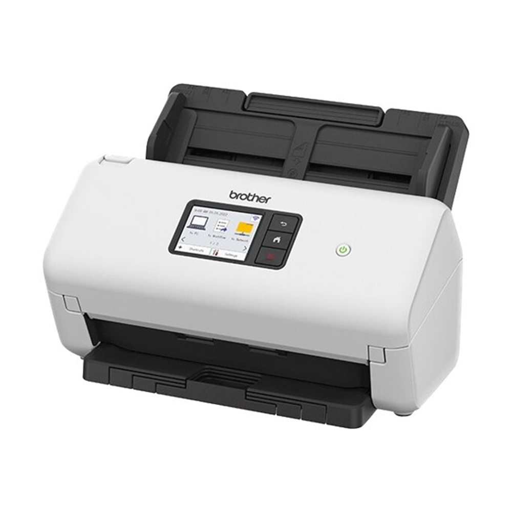 Desktopscanner dubbelzijdig scannen 35 ppm (dubbelzijdig zwart-wit/kleur) 600 x600 dpi 512MB USB host 7.1 cm LCD touchscreen 60 vel ADF