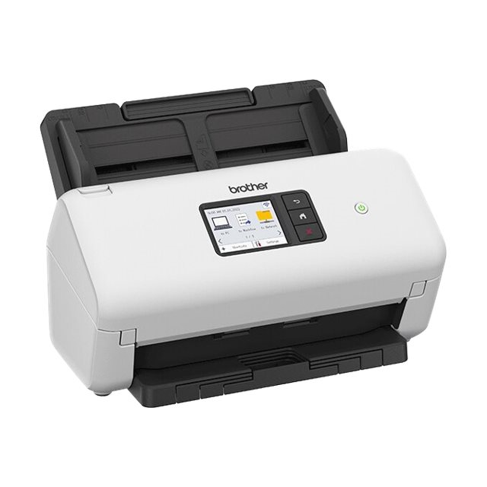 Desktopscanner dubbelzijdig scannen 35 ppm (dubbelzijdig zwart-wit/kleur) 600 x600 dpi 512MB USB host 7.1 cm LCD touchscreen 60 vel ADF