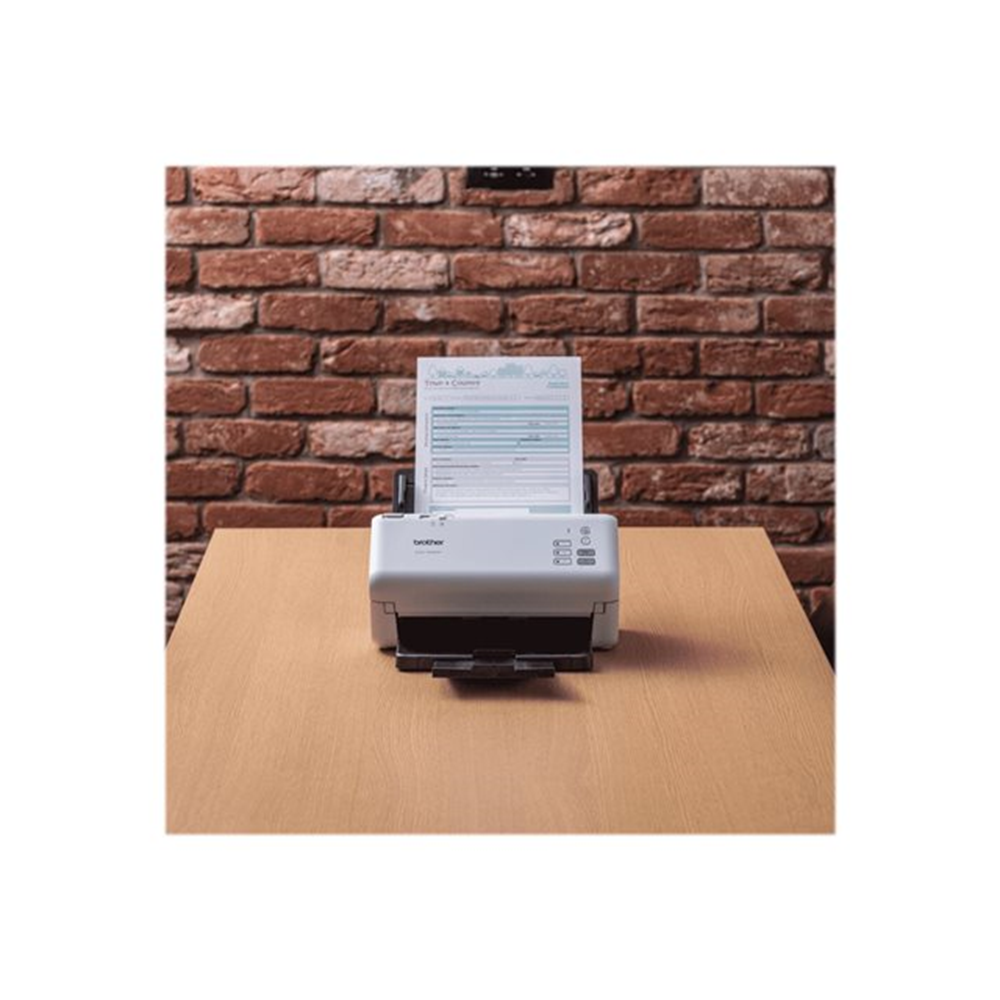 Desktopscanner dubbelzijdig scannen 40 ppm (dubbelzijdig zwart-wit/kleur) 600 x600 dpi 512MB USB host 80 vel ADF