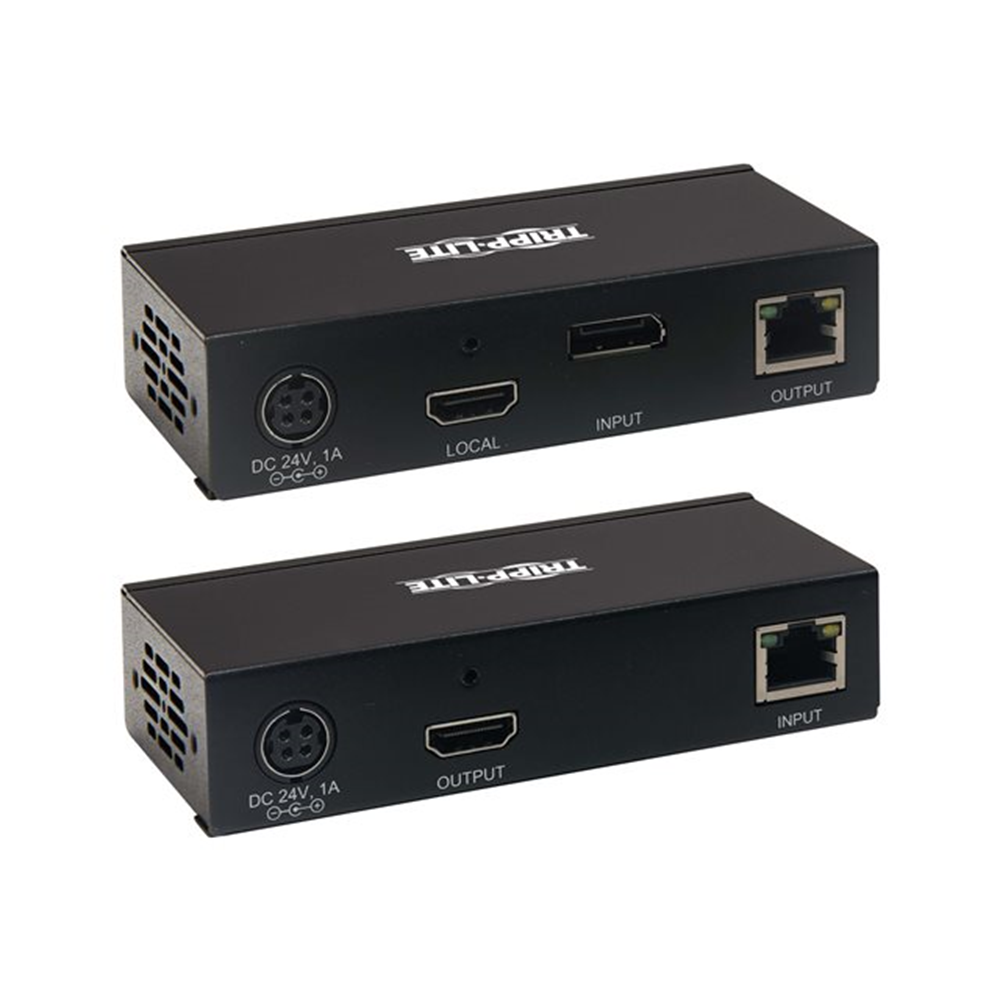 DisplayPort to HDMI over Cat6 Extender Kit KVM Support 4K 60Hz 4:4:4 USB PoC HDCP 2.2 230 ft. TAA