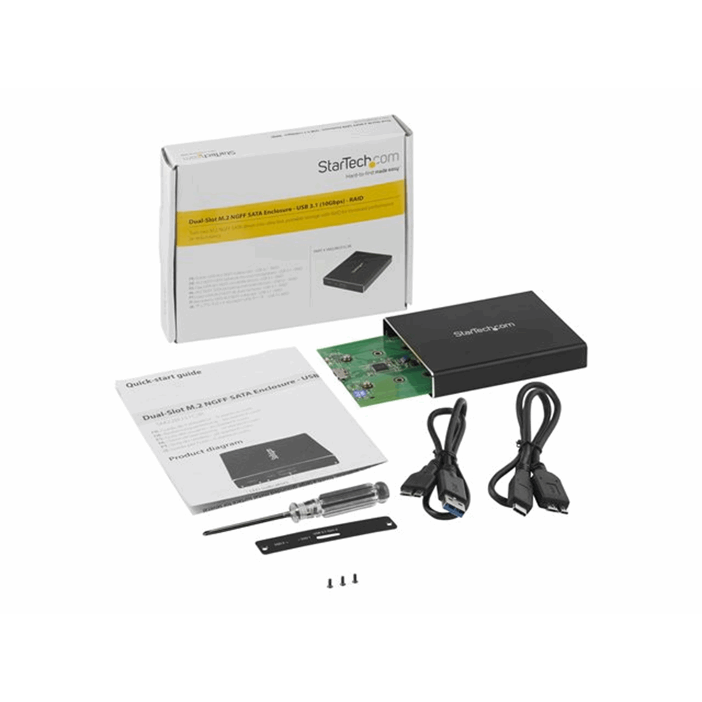 Dual M.2 Enclosure - RAID USB 3.1 Gen 2