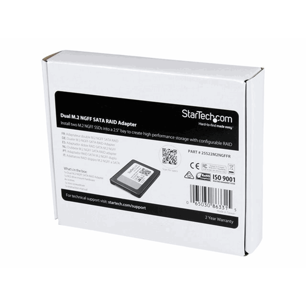 Dual M.2 NGFF SATA Adapter with RAID