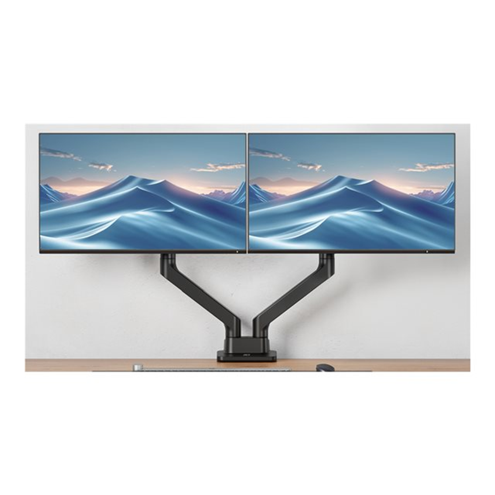 Dual monitor arm office premium with gas spring