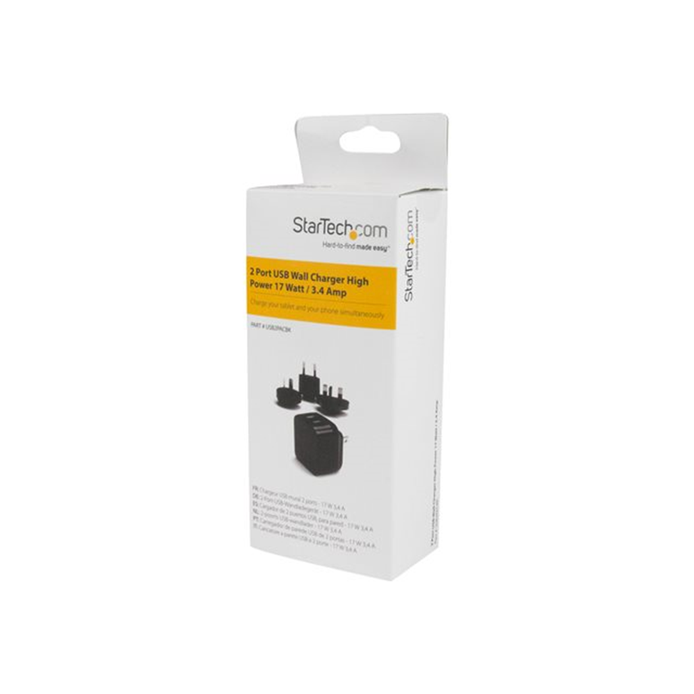 Dual Port USB Wall Charger 17W/3.4A