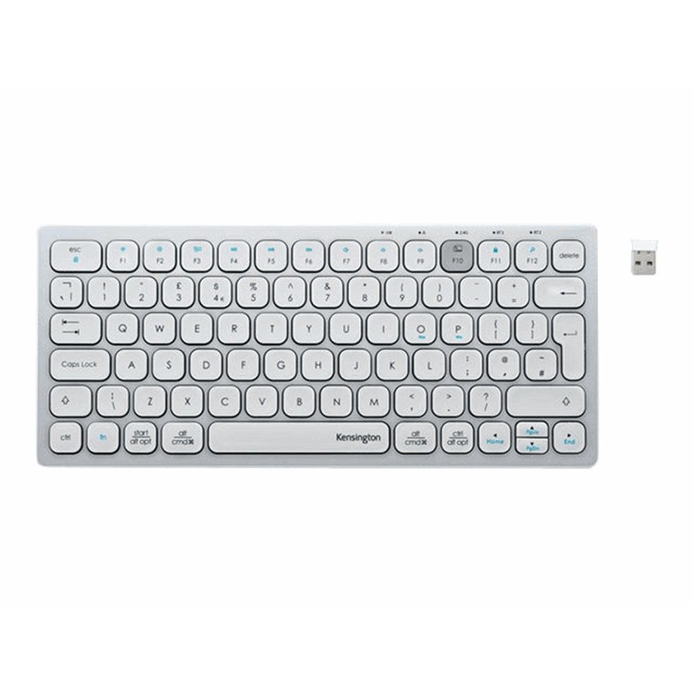 Dual Wireless Compact Keyboard - White