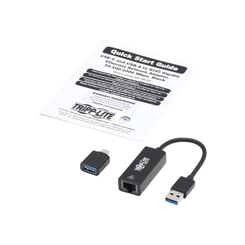 Eaton Tripp Lite USB-C USB-A to RJ45 Gi
