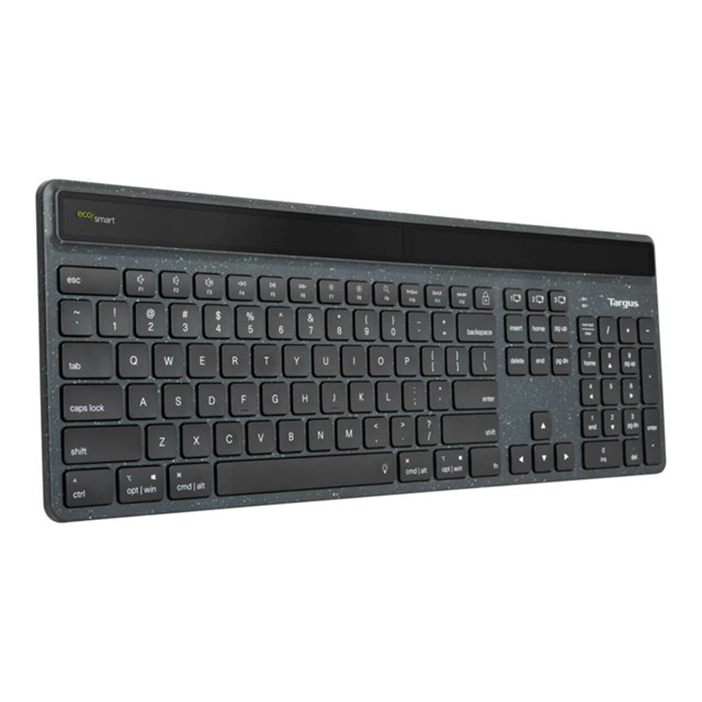 EcoSmart Energy Harvesting Antimicrobial Bluetooth Keyboard (NO)