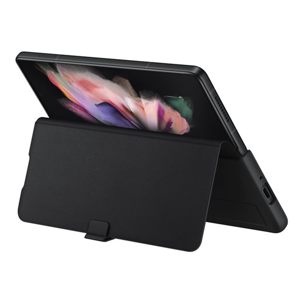EF-FF926/Flip cover/leer/zwart/Z Fold3
