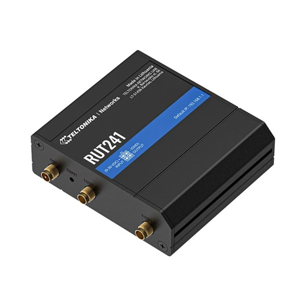 Equipped with 4G LTE Wi-Fi and two Ethernet ports RUT241 offers unstoppable connection continuity with automatic WAN failover.