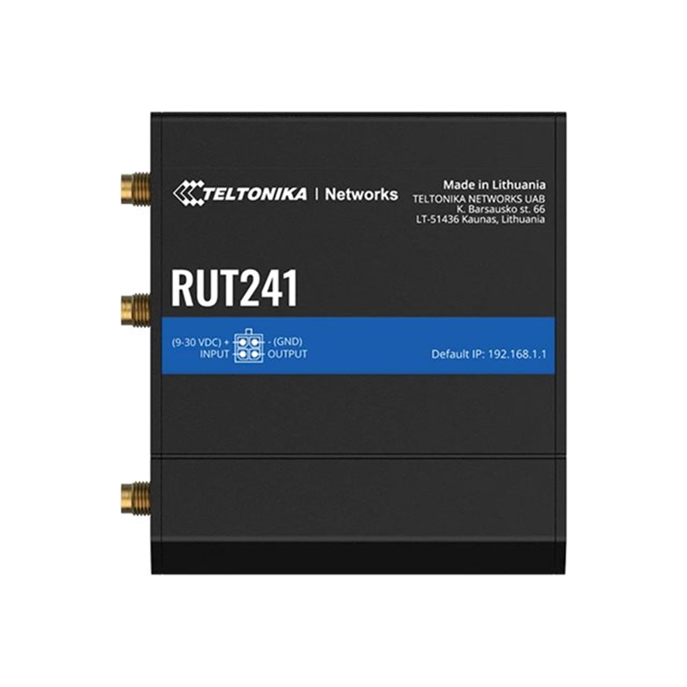 Equipped with 4G LTE Wi-Fi and two Ethernet ports RUT241 offers unstoppable connection continuity with automatic WAN failover.