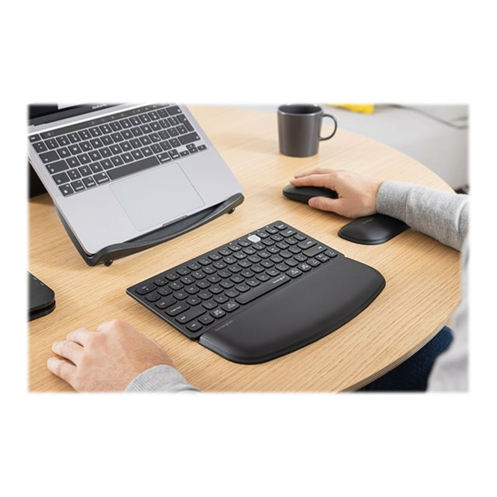 ErgoSoft Wrist Rest Flat Cmpct Kybrd Blk