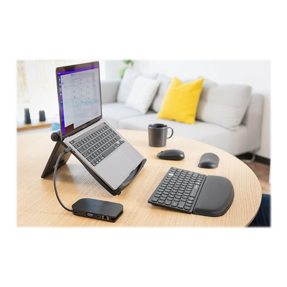 ErgoSoft Wrist Rest Flat Cmpct Kybrd Blk